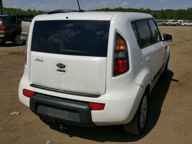 KNDJT2A22A7179464 - 2010 KIA SOUL + WHITE photo 4