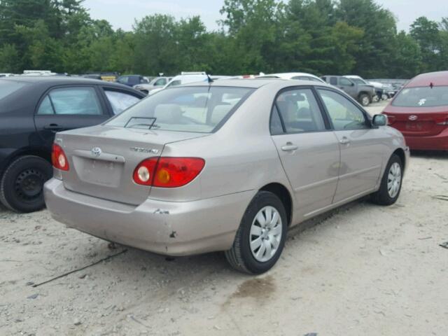 2T1BR32E23C001606 - 2003 TOYOTA COROLLA CE GRAY photo 4