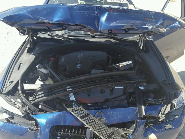 WBAXH5C54DD112047 - 2013 BMW 528 XI BLUE photo 7