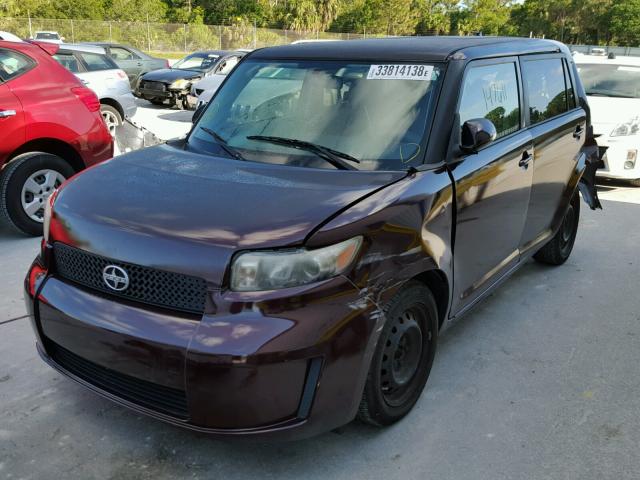 JTLKE50E481018711 - 2008 TOYOTA SCION XB ბურგუნდია ფოტო 2