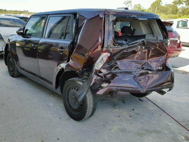 JTLKE50E481018711 - 2008 TOYOTA SCION XB ბურგუნდია ფოტო 3