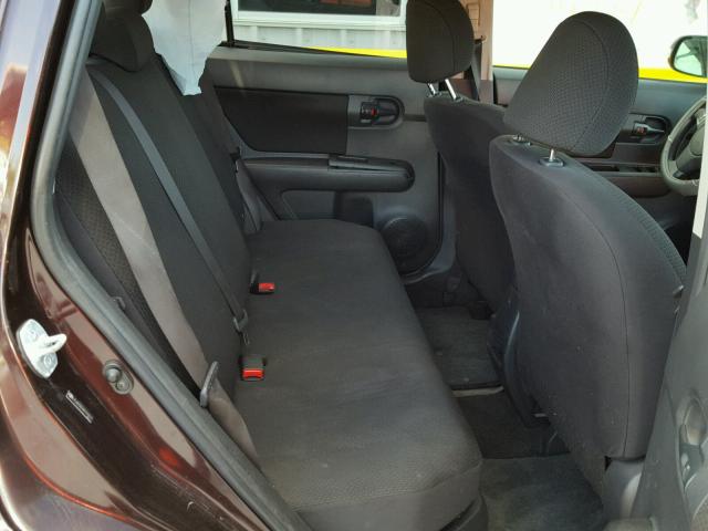 JTLKE50E481018711 - 2008 TOYOTA SCION XB ბურგუნდია ფოტო 6
