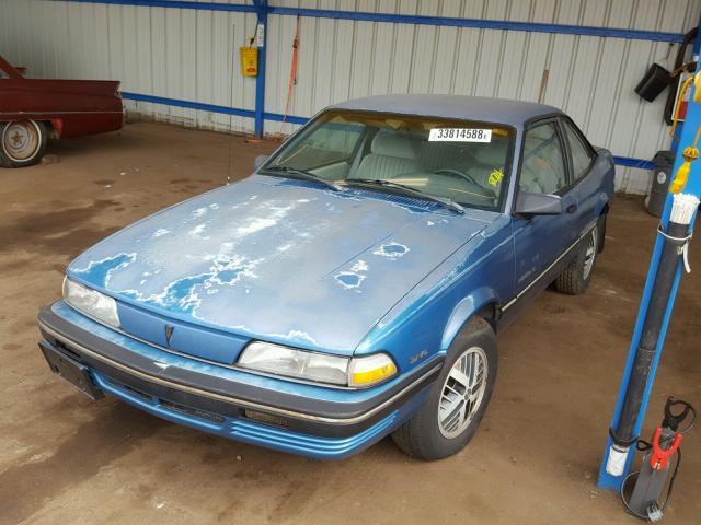 1G2JB14T2M7545224 - 1991 PONTIAC SUNBIRD LE BLUE photo 2