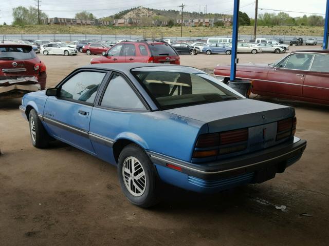 1G2JB14T2M7545224 - 1991 PONTIAC SUNBIRD LE BLUE photo 3