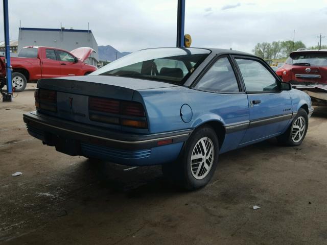 1G2JB14T2M7545224 - 1991 PONTIAC SUNBIRD LE BLUE photo 4