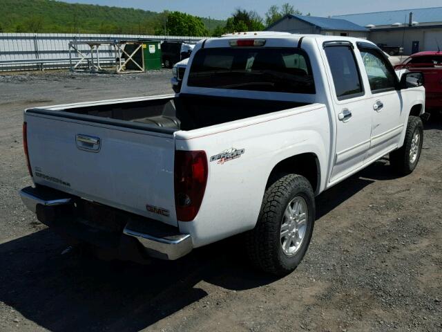 1GTH6MFE6C8106860 - 2012 GMC CANYON SLE WHITE photo 4