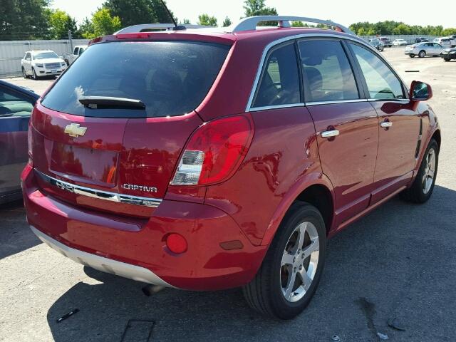 3GNAL3EK7DS619465 - 2013 CHEVROLET CAPTIVA RED photo 4