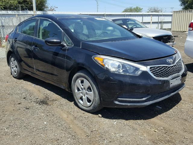 KNAFK4A6XG5589051 - 2016 KIA FORTE LX BLACK photo 1