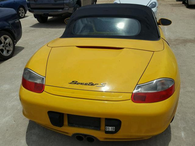 WP0CB298X3U661236 - 2003 PORSCHE BOXSTER S YELLOW photo 6