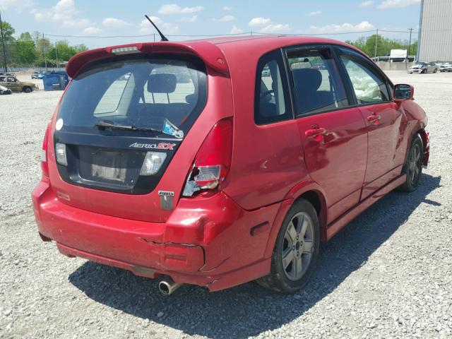 JS2RD41H335201461 - 2003 SUZUKI AERIO SX RED photo 4