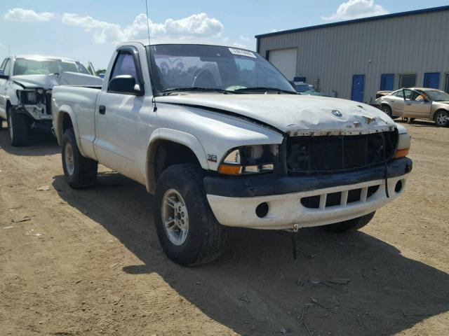 1B7GG26X4YS546679 - 2000 DODGE DAKOTA WHITE photo 1