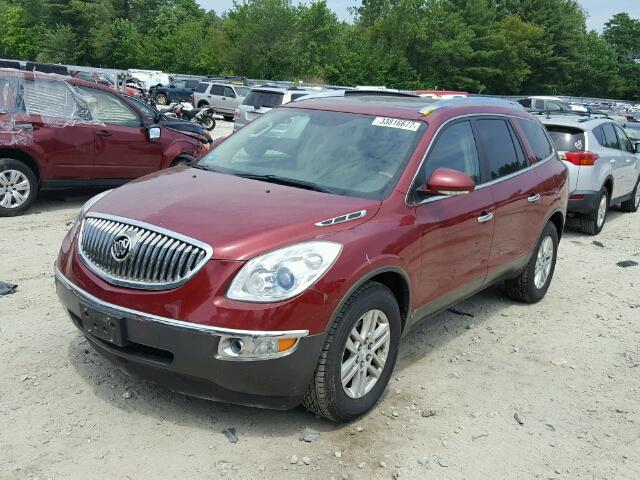 5GAEV13728J281344 - 2008 BUICK ENCLAVE წითელი ფოტო 2