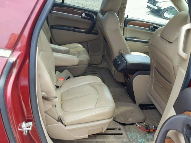 5GAEV13728J281344 - 2008 BUICK ENCLAVE წითელი ფოტო 6