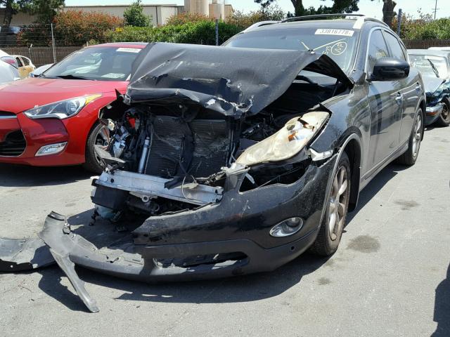 JNKAJ09F38M359953 - 2008 INFINITI EX35 BASE BLACK photo 2