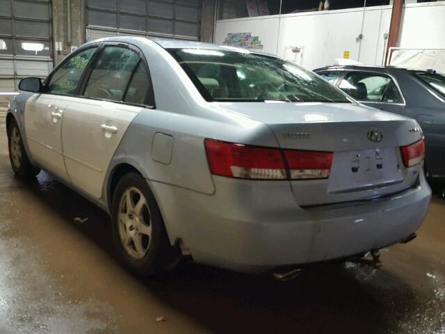 5NPEU46F36H085439 - 2006 HYUNDAI SONATA SILVER photo 3