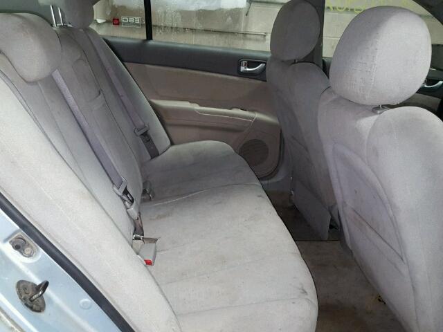 5NPEU46F36H085439 - 2006 HYUNDAI SONATA SILVER photo 6