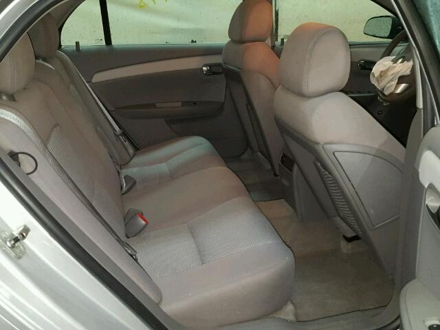 1G1ZG57B29F240287 - 2009 CHEVROLET MALIBU LS ვერცხლისფერი ფოტო 6