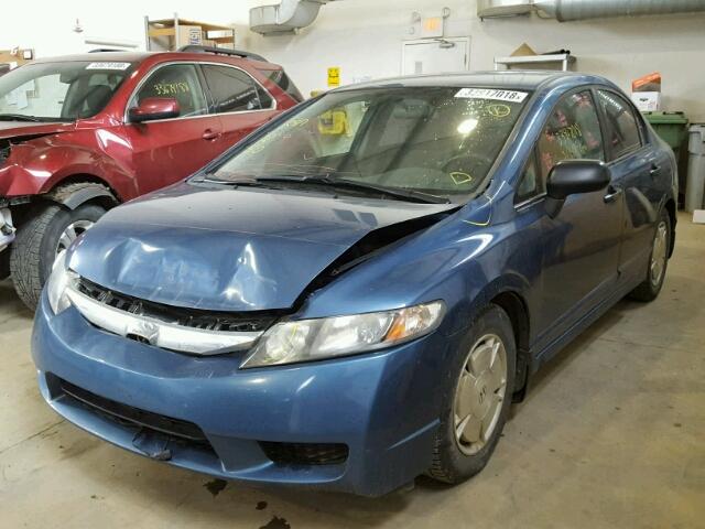 2HGFA16429H112025 - 2009 HONDA CIVIC DX-G BLUE photo 2