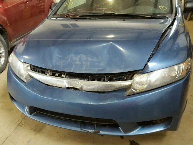 2HGFA16429H112025 - 2009 HONDA CIVIC DX-G BLUE photo 9