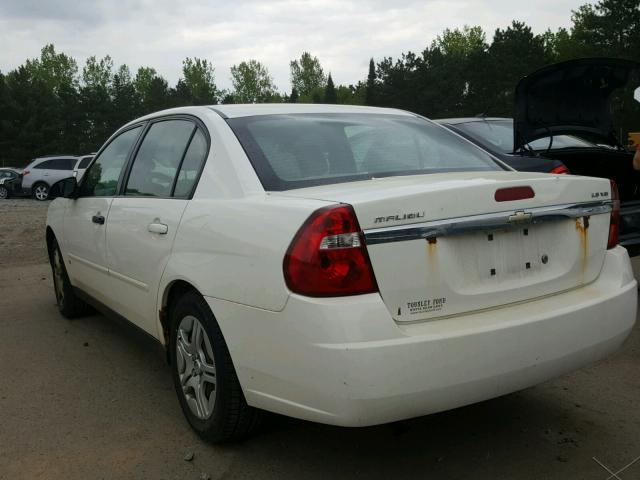 1G1ZS58N87F240816 - 2007 CHEVROLET MALIBU LS თეთრი ფოტო 3