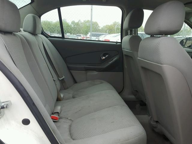 1G1ZS58N87F240816 - 2007 CHEVROLET MALIBU LS თეთრი ფოტო 6