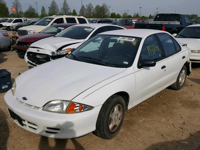 1G1JC524317165163 - 2001 CHEVROLET CAVALIER B WHITE photo 2