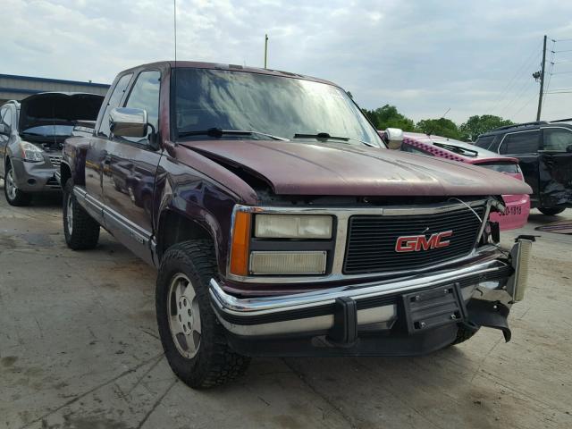 2GTEK19K4P1520582 - 1993 GMC SIERRA K15 MAROON photo 1