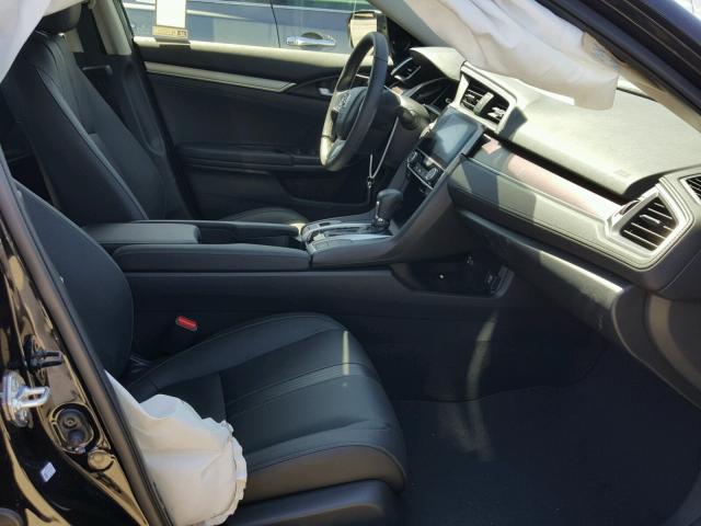 JHMFC1F70JX000048 - 2018 HONDA CIVIC EXL BLACK photo 5