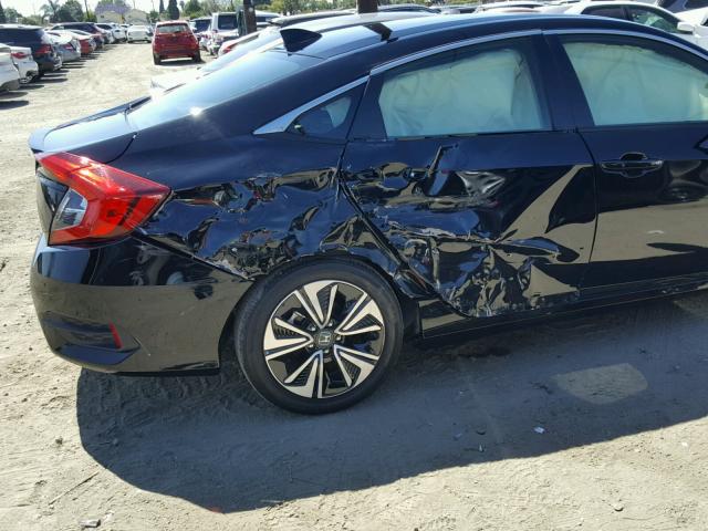 JHMFC1F70JX000048 - 2018 HONDA CIVIC EXL BLACK photo 9