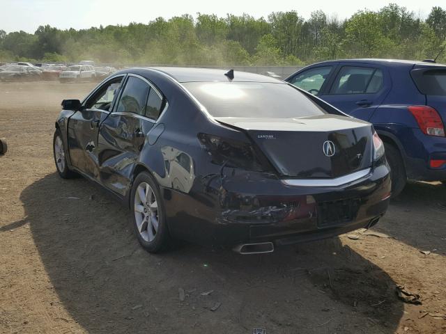 19UUA8F22DA009760 - 2013 ACURA TL BLACK photo 3