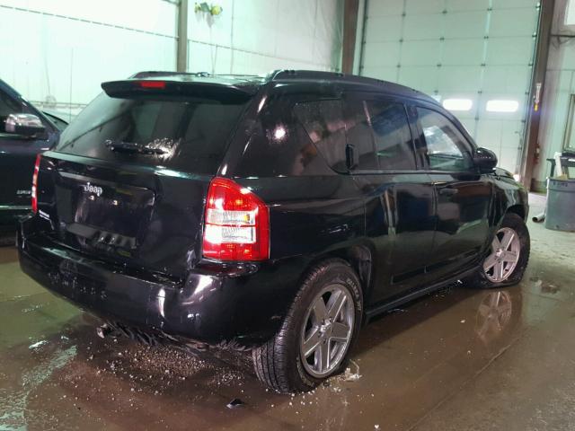 1J8FT47W67D205983 - 2007 JEEP COMPASS BLACK photo 4