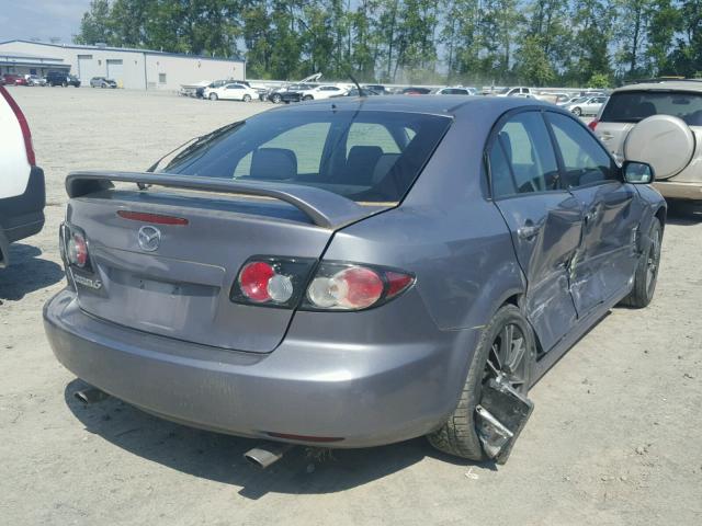 1YVHP84D475M04338 - 2007 MAZDA 6 S GRAY photo 4