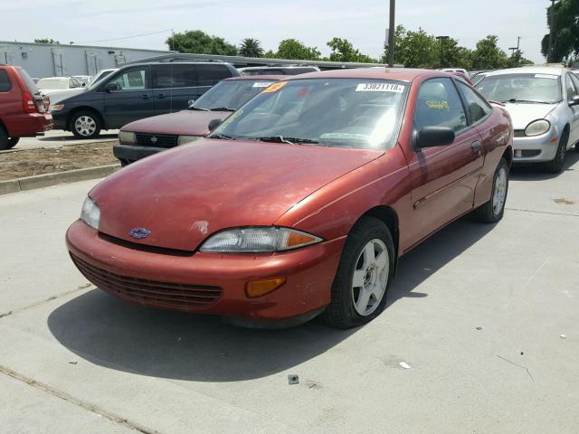 3G1JC1240VS843996 - 1997 CHEVROLET CAVALIER B RED photo 2