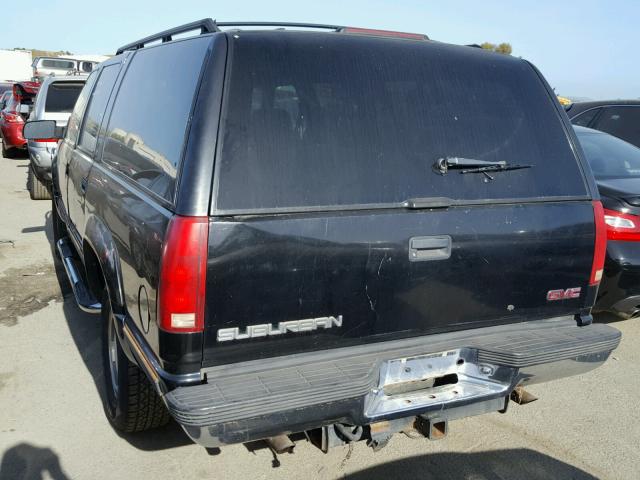 3GKFK16R4WG515396 - 1998 GMC SUBURBAN K BLACK photo 3