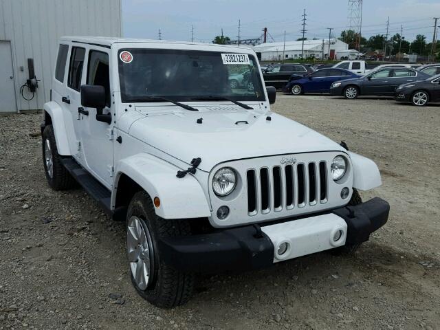 1C4BJWEG6GL206561 - 2016 JEEP WRANGLER U WHITE photo 1