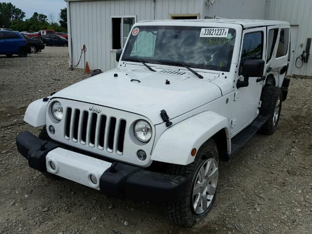 1C4BJWEG6GL206561 - 2016 JEEP WRANGLER U WHITE photo 2