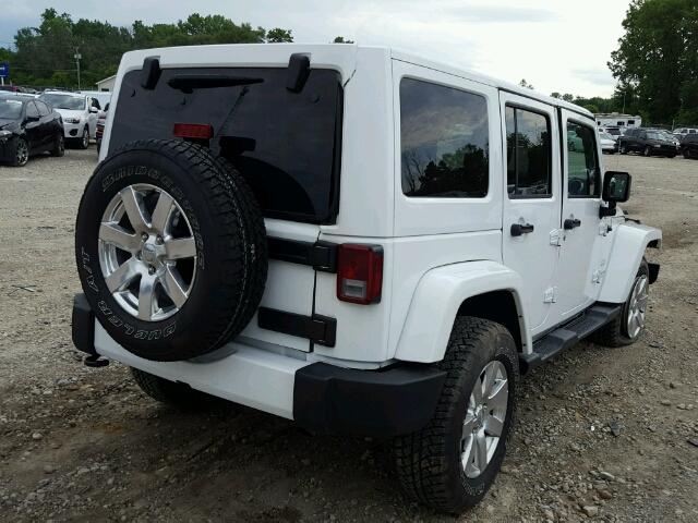 1C4BJWEG6GL206561 - 2016 JEEP WRANGLER U WHITE photo 4