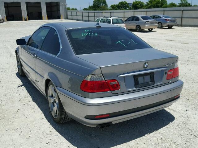 WBABD33404PL05084 - 2004 BMW 325 CI SILVER photo 3