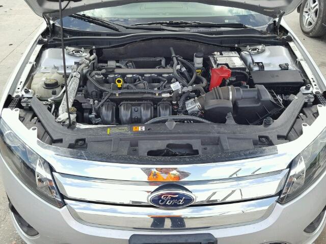 3FAHP0HA1CR145103 - 2012 FORD FUSION SE SILVER photo 7