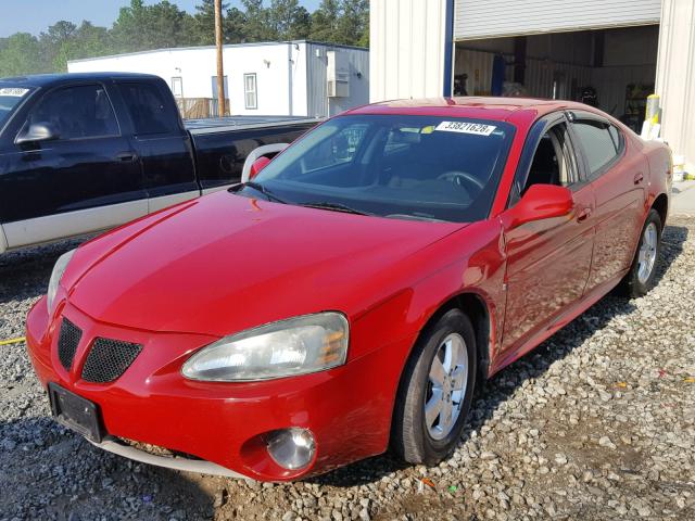 2G2WP552761274214 - 2006 PONTIAC GRAND PRIX RED photo 2