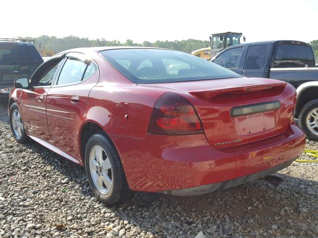 2G2WP552761274214 - 2006 PONTIAC GRAND PRIX RED photo 3