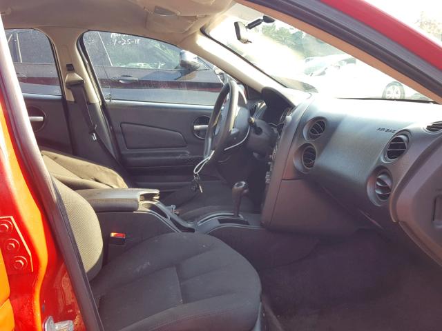 2G2WP552761274214 - 2006 PONTIAC GRAND PRIX RED photo 5