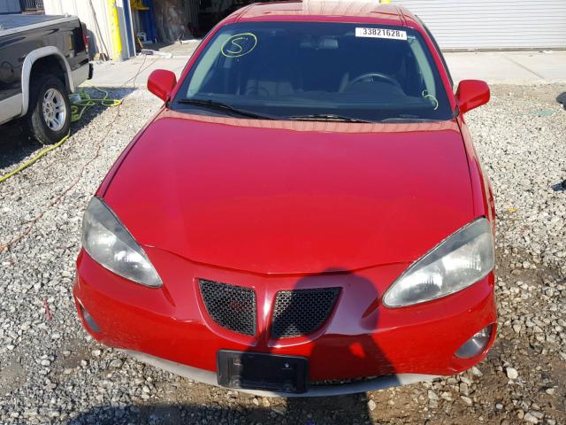 2G2WP552761274214 - 2006 PONTIAC GRAND PRIX RED photo 9