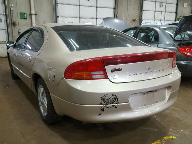 2B3HD46R91H694027 - 2001 DODGE INTREPID S GOLD photo 3