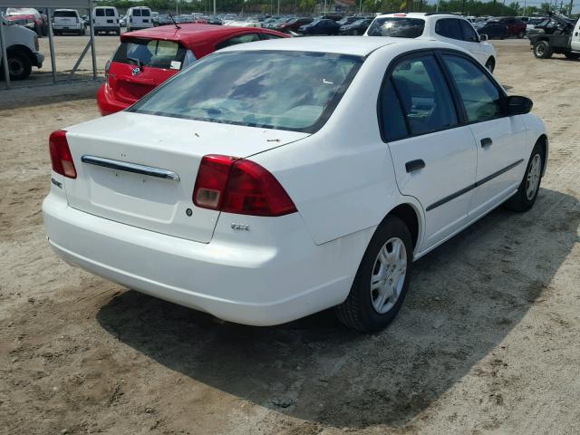 1HGEN26471L000141 - 2001 HONDA CIVIC GX WHITE photo 4