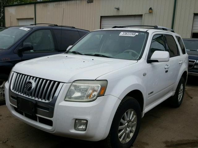 4M2CU97198KJ08776 - 2008 MERCURY MARINER PR WHITE photo 2