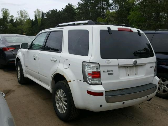 4M2CU97198KJ08776 - 2008 MERCURY MARINER PR WHITE photo 3