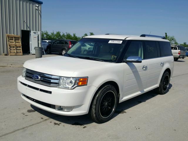 2FMGK5DC9BBD36009 - 2011 FORD FLEX LIMIT WHITE photo 2