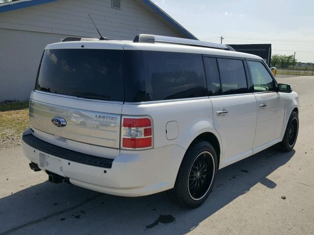 2FMGK5DC9BBD36009 - 2011 FORD FLEX LIMIT WHITE photo 4