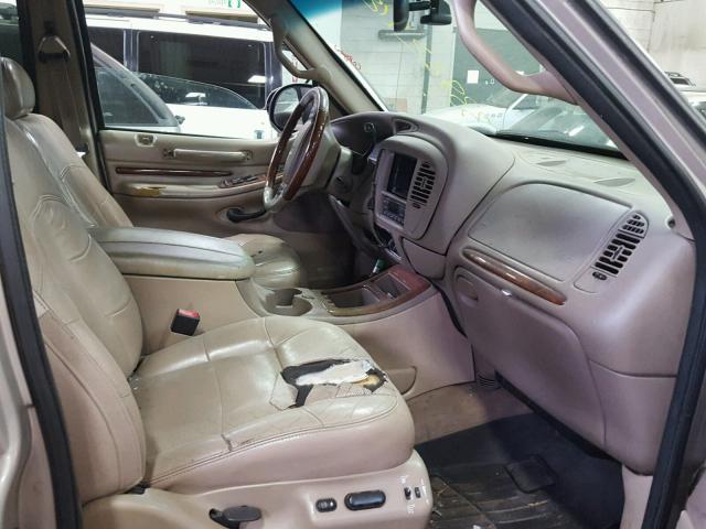 5LMFU28R11LJ33789 - 2001 LINCOLN NAVIGATOR TAN photo 5